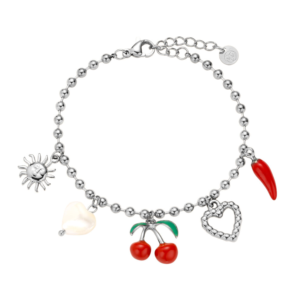 16.5cm Many Nice Charms stainless steel bracelet   