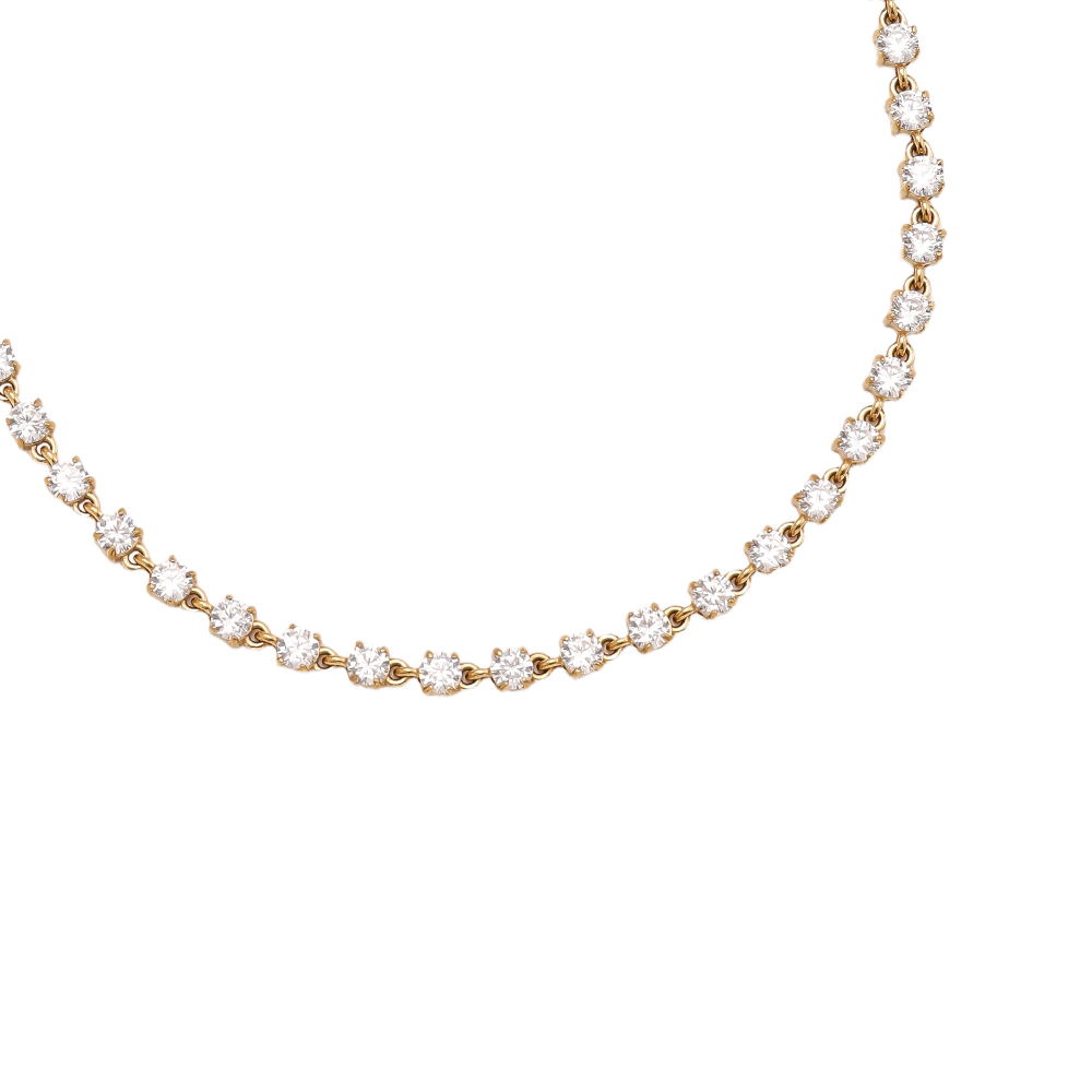 37cm Nice Diamond Chain stainless steel necklace   