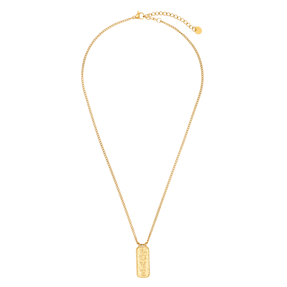 41cm LOVE Frame stainless steel necklace      
