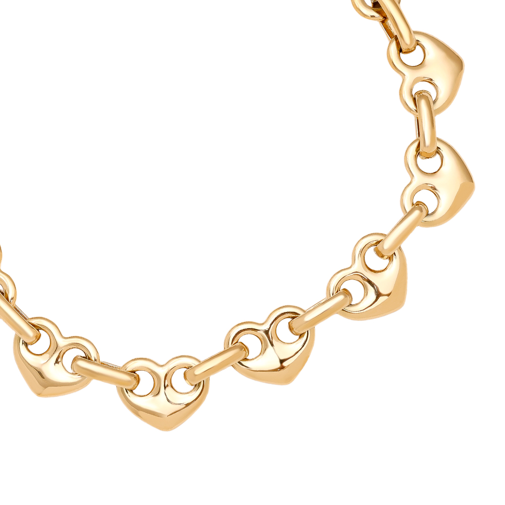 17cm Heart Nose Chain stainless steel bracelet     