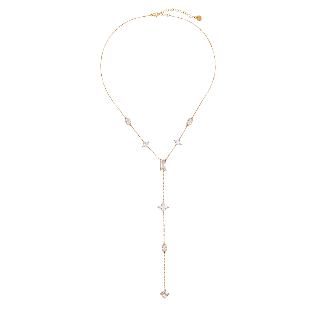 39cm Pro Cube Diamond stainless steel necklace       