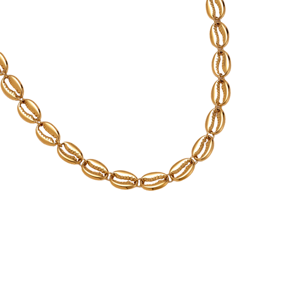 42cm shell stainless steel necklace 