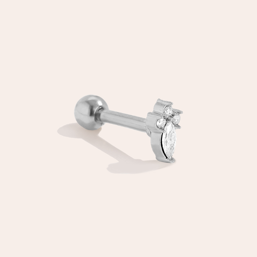 5mm Mini Nice Diamond stainless steel piercing      