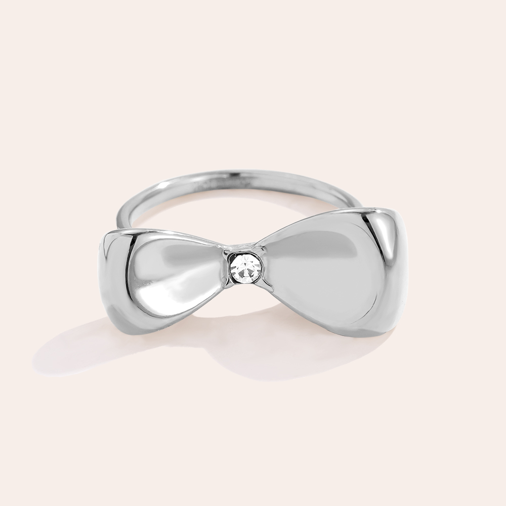 Stainless steel ring Fine Bowtie