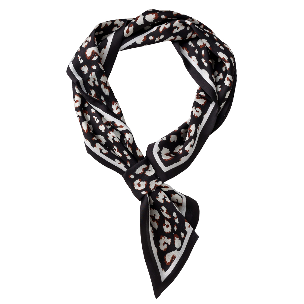 76cm leopard-print scarf 