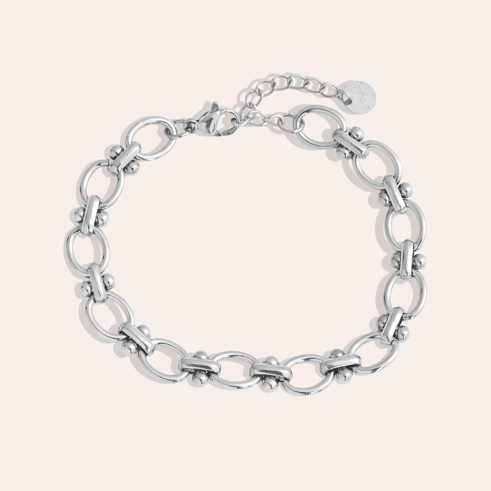 16cm ring chain stainless steel bracelet   